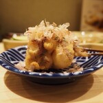 串揚げ かたやま - 宮城県産 真ダコと生姜