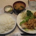 グリルおおくぼ - チキンばんばん定食￥750