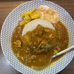 ヌードル＆スパイスカレー 今日の1番 - カレー(本日はチキンカレー)