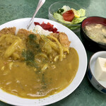 まいこや - 本日の定食（単品＋50円でサラダ、味噌汁付）