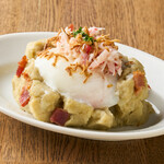 Potato salad with snow crab and crabmiso