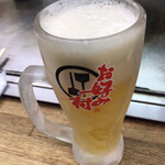 厳島 - 「生ビール」（550圓、「プレミアム・モルツ」）。