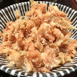 蕎肆 穂乃香 - かき揚げ丼御膳のかき揚げ丼（小エビ）