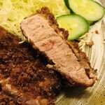 味のとんかつ 丸一 - 肉の甘味がじわっと来ます