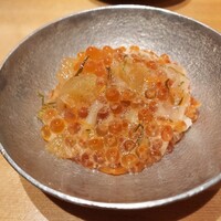 まんてん鮨 日比谷オクロジ店 - いくらと松前漬