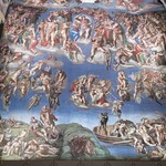 酒菜和の香 - 大塚国際美術館　　システィーナ礼拝堂　ミケランジェロの「最後の審判」 人は一旦死ぬと煉獄に移動し、そこで最後の審判を待つ全人類を裁き、天国行きか地獄行きかに振り分けています。