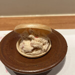 曙橋 かず - おまかせコース７７００円。苺アイス最中。