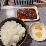 ありい亭 - 大ライスとレバー。臭いもくせもなく食べやすかった