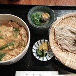 isoya - かつとじ丼とざるそばのセット