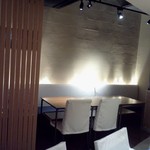 鮨 あら政 - 奥のテーブル