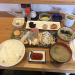 加賀本店 - 230313月　山梨　加賀本店　得ランチ（刺身）1,100円