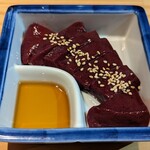 焼肉のぶ  - 炙りレバー