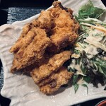 梅田韓国料理と二色鍋 かん菜 - プレーンと旬菜サラダ。