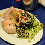 La Porte Rouge - お肉のテリーヌと鶏レバーのパテ