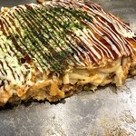 Okonomiyaki Teppanyaki Pasu - 切り口