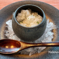 ナベノ-イズム - 2種類のグレープブルーツのデクリネゾン
                    皮からの衣やかな表味を感じるクレームダンジ、生姜の香るコンアイチュールに変化させ、
                    岡部酒造すだち酒の数やかなグラニテを重ねて ナベノ-イズム - 2種類のグレープブルーツのデクリネゾン
                    皮からの衣やかな表味を感じるクレームダンジ、生姜の香るコンアイチュールに変化させ、
                    岡部酒造すだち酒の数やかなグラニテを重ねて