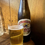 宇ち多゛ - 瓶ビール 小瓶 300円。