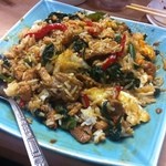 ソンポーン - カオクラパオカイダオを混ぜたところ