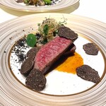 銀座 フレンチ Sublime Premium - 肉料理
            黒毛和牛A5フィレ肉 トリュフ