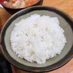 とんかつ 栄ちゃん - ぴかぴかご飯。今日も最高