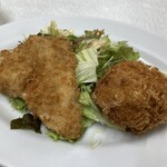 ゆたか食堂 - アジフライとコロッケ