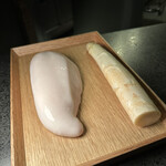 Alternative - 巨大なトラフグ白子とホワイトアスパラガス