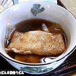 手打ちうどん　元 - 肉汁（油揚げ）