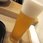 寿司 竹本 - 生ビール