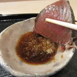 寿司 竹本 - 生姜醤油で