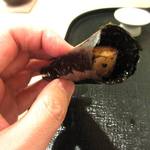 寿司 竹本 - タイラギ貝の手巻き