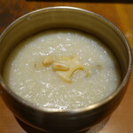 韓国料理 水刺齋 - アワビ粥