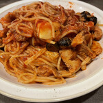 ODETTER - その日ある材料で作る本日のパスタ。辛めに仕上げてもらったアラビアータです