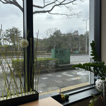 migiwa standard - 店内からの景色　うっすら和歌山城