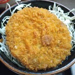 Michinokutei - ランチセットのミニメンチカツ丼