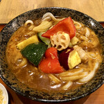 Ichigomaita - グリル野菜カレーうどん　辛口