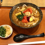 自家製麺 一合まいた - グリル野菜カレーうどん　辛口