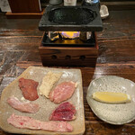 酒盃 - 比内鶏の石焼き