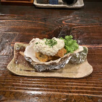 酒盃 - カキフライ ポテサラ添え