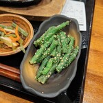 しんぱち食堂 - インゲンの胡麻和え