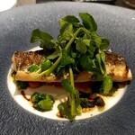 レストラン ラフィナージュ - カマスとラタトゥイユクレソンサラダ