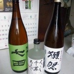 味道楽 なかえ - 美味しい地酒用意しました。