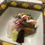 Akasaka Kikunoi - 鯛とサゴシのお刺身