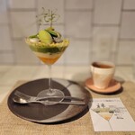 デザートカフェ ハチドリ - 抹茶・フキノトウ・梅酒のパフェと和紅茶