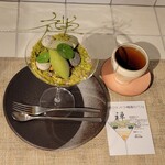 デザートカフェ ハチドリ - 抹茶・フキノトウ・梅酒のパフェと和紅茶