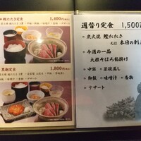土佐料理 祢保希 新宿店 - ランチメニュー(平日)