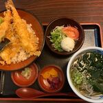 そばよし庵 - 天丼セット＠そばよし庵江坂店（2022年8月某日）