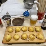 明石焼 志田 - 明石焼き、1人前10個。とノンアル