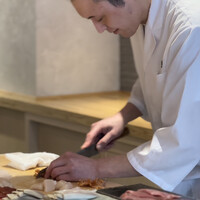 鮨德 - 赤貝の切り付け