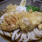 自家製麺うどん甘味処 おにかま - 鶏天ぶっかけ1.2玉