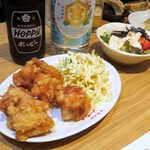 お食事処 あかだも - 鶏の唐揚げ￥600